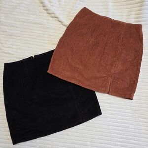 Aeropostale Corduroy Mini Skirt Set